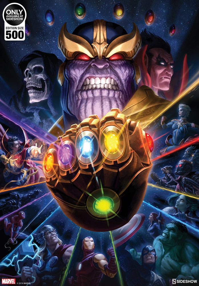 Thanos & Infinity Gauntlet Marvel Art Print