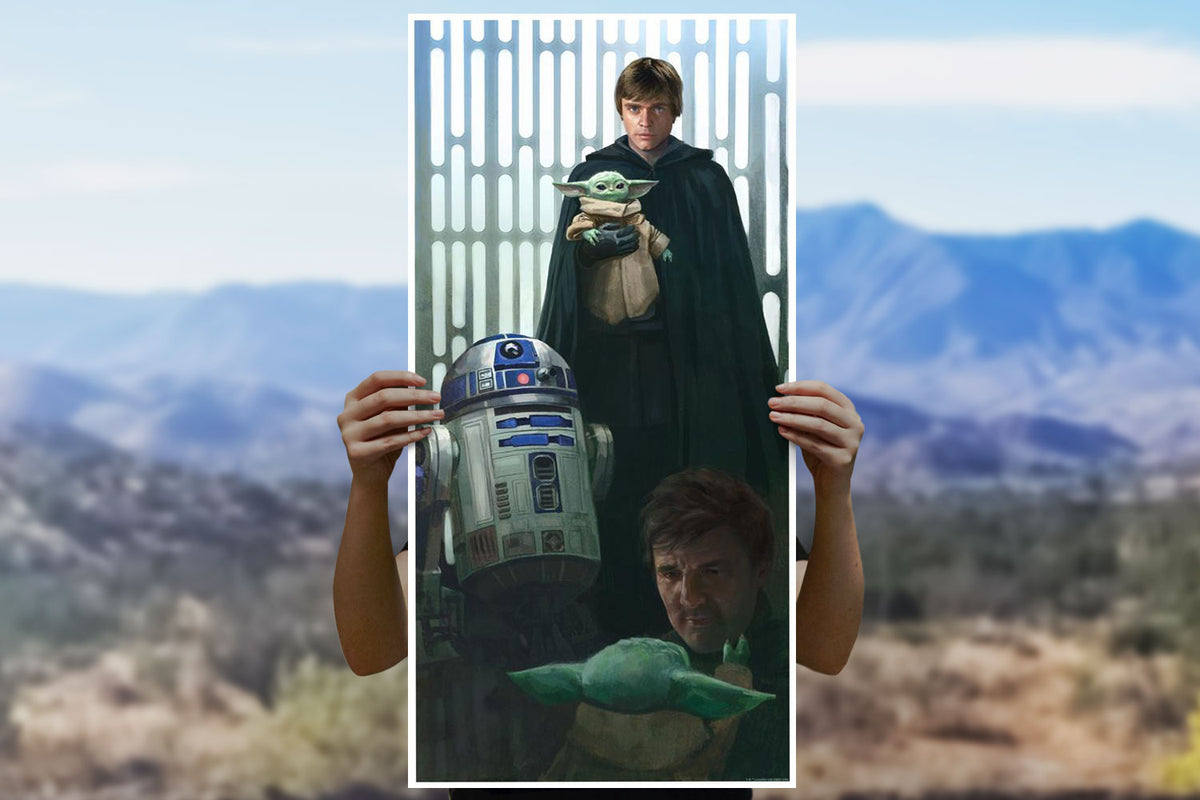 The Choice Star Wars Luke Skywalker The Mandalorian Art Print