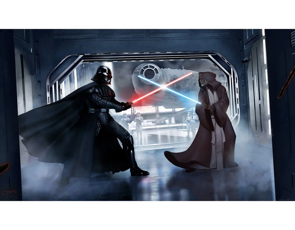 The Circle is Now Complete Star Wars Darth Vader Obi-Wan Kenobi Art Print
