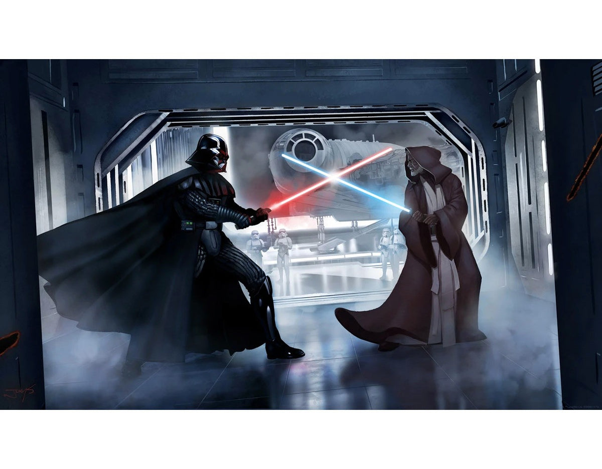 The Circle is Now Complete Star Wars Darth Vader Obi-Wan Kenobi Art Print