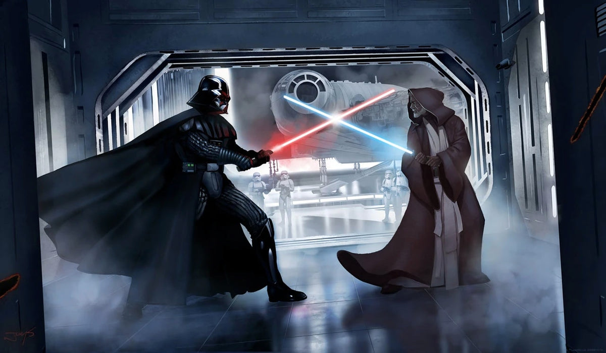 The Circle is Now Complete Star Wars Darth Vader Obi-Wan Kenobi Art Print