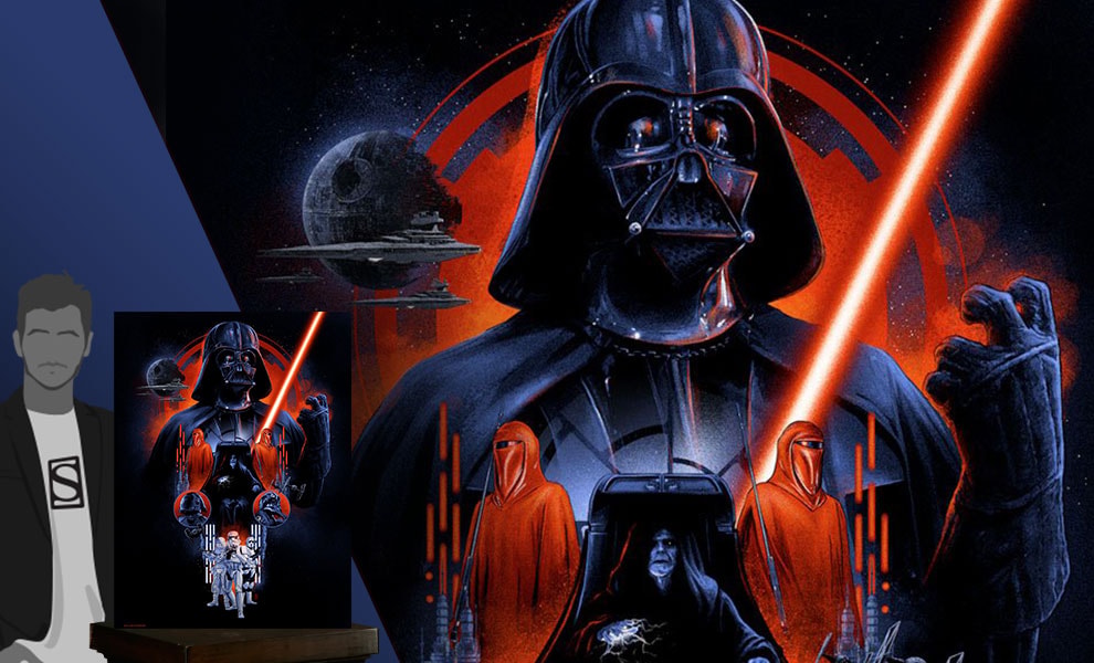 The Dark Side Star Wars Darth Vader Emperor Palpatine Art Print
