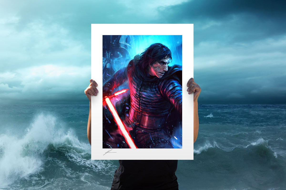 The Duel: Kylo Ren Star Wars Art Print
