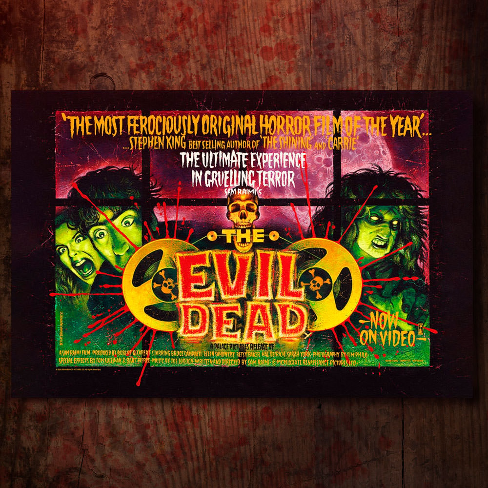 The Evil Dead Ash Williams Movie Poster