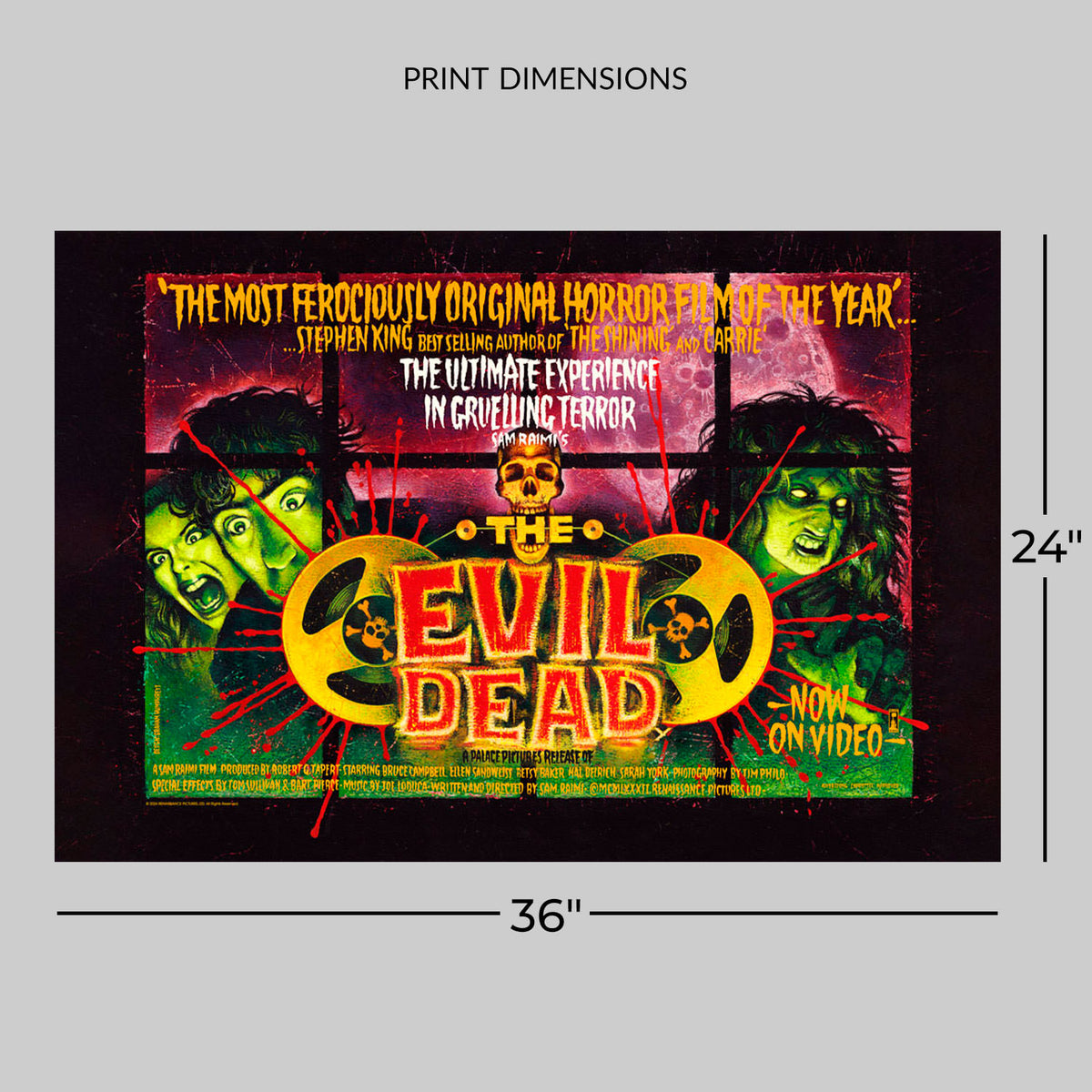 The Evil Dead Ash Williams Movie Poster