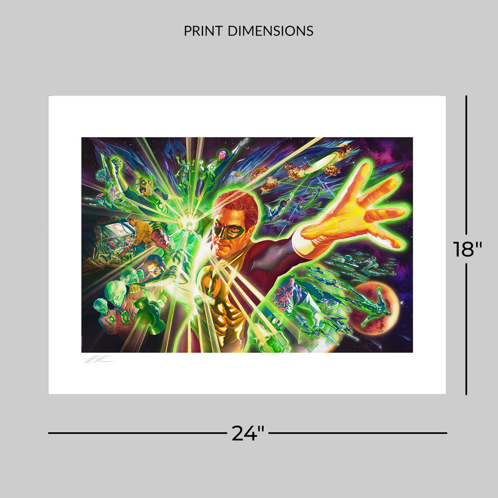 The Green Lantern Corps DC Green Lantern Sinestro Art Print