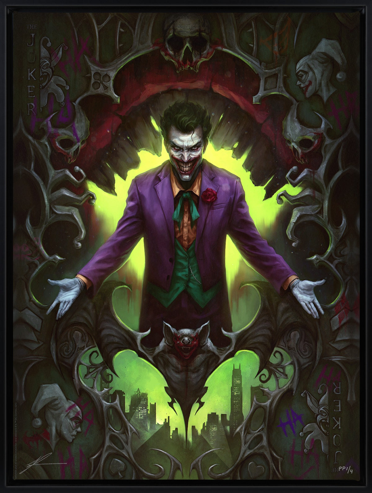 The Joker: Wild Card DC Art Print