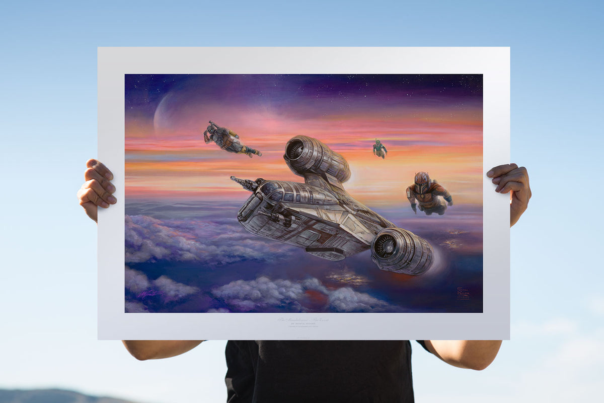 The Mandalorian - The Escort Star Wars The Mandalorian The Child Art Print