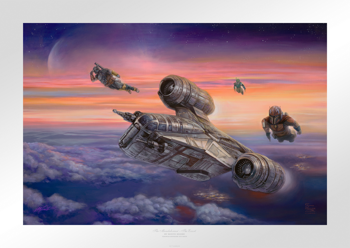 The Mandalorian - The Escort Star Wars The Mandalorian The Child Art Print