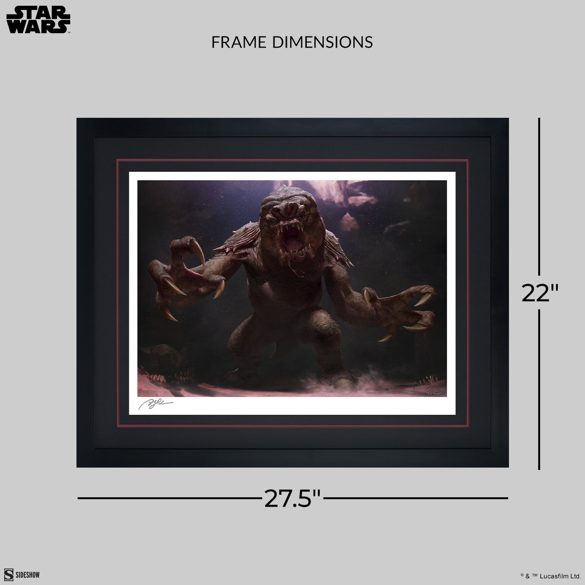 The Rancor Star Wars Art Print