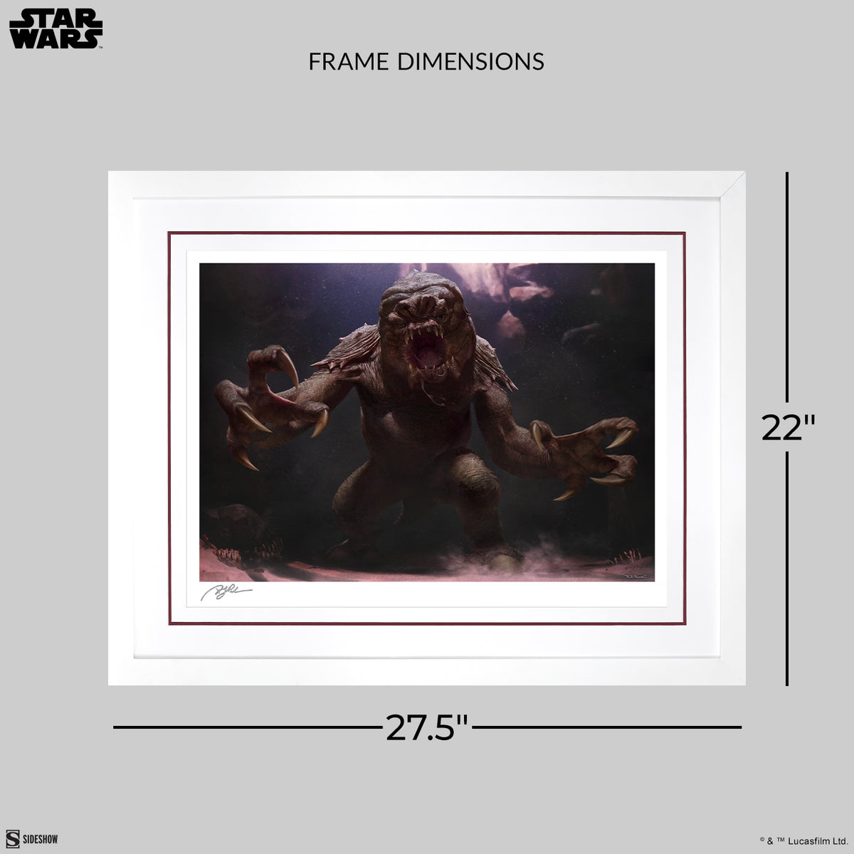 The Rancor Star Wars Art Print