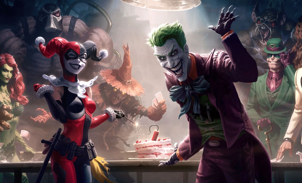 The Rogues Gallery DC Harley Quinn The Joker Art Print