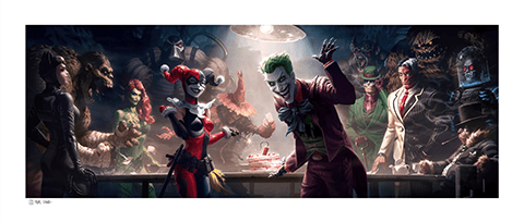 The Rogues Gallery DC Harley Quinn The Joker Art Print