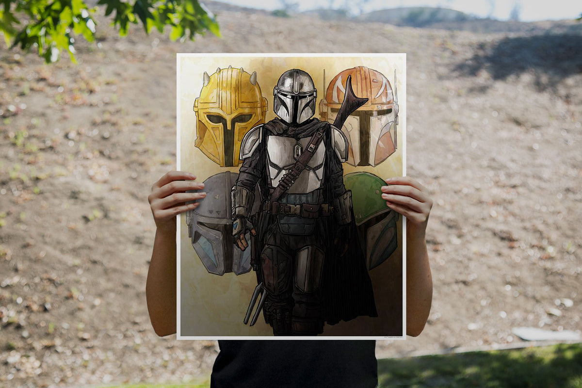 The Way of the Mandalore Star Wars The Mandalorian Art Print