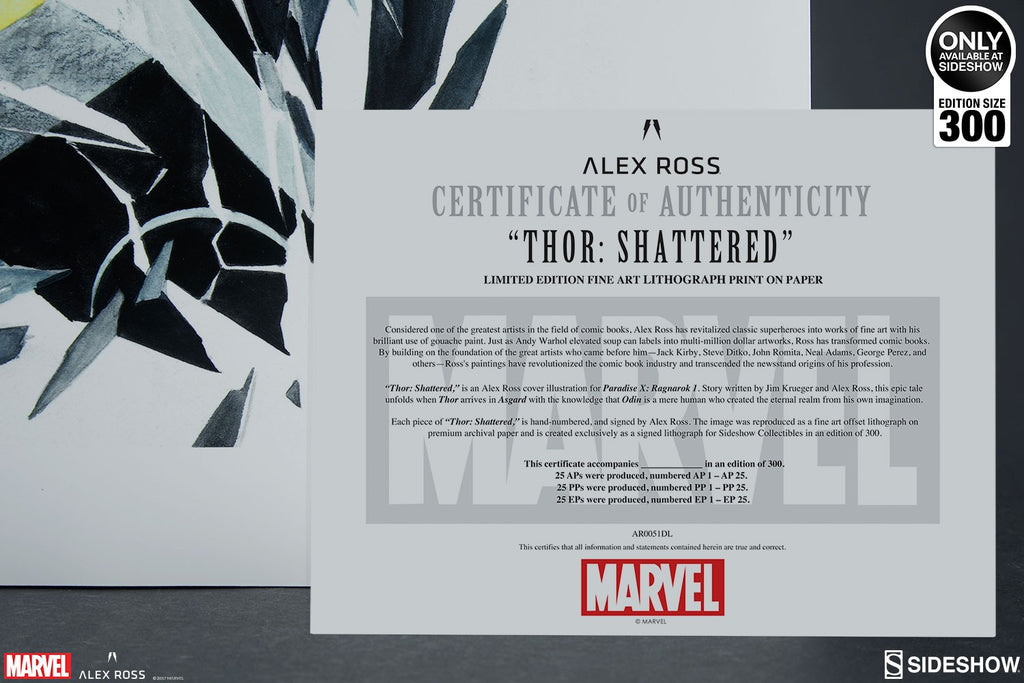 Thor Shattered Marvel Thor (Marvel) Art Print