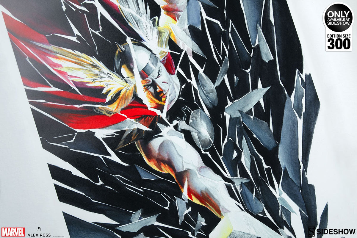 Thor Shattered Marvel Thor (Marvel) Art Print