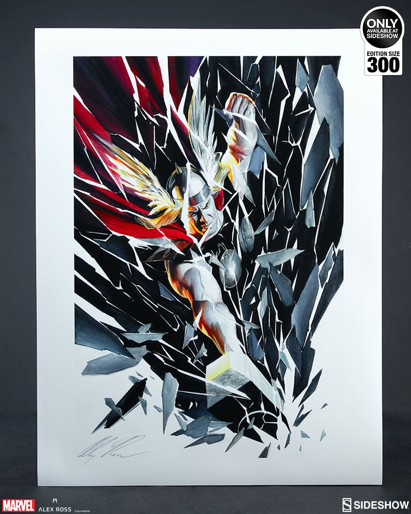 Thor Shattered Marvel Thor (Marvel) Art Print