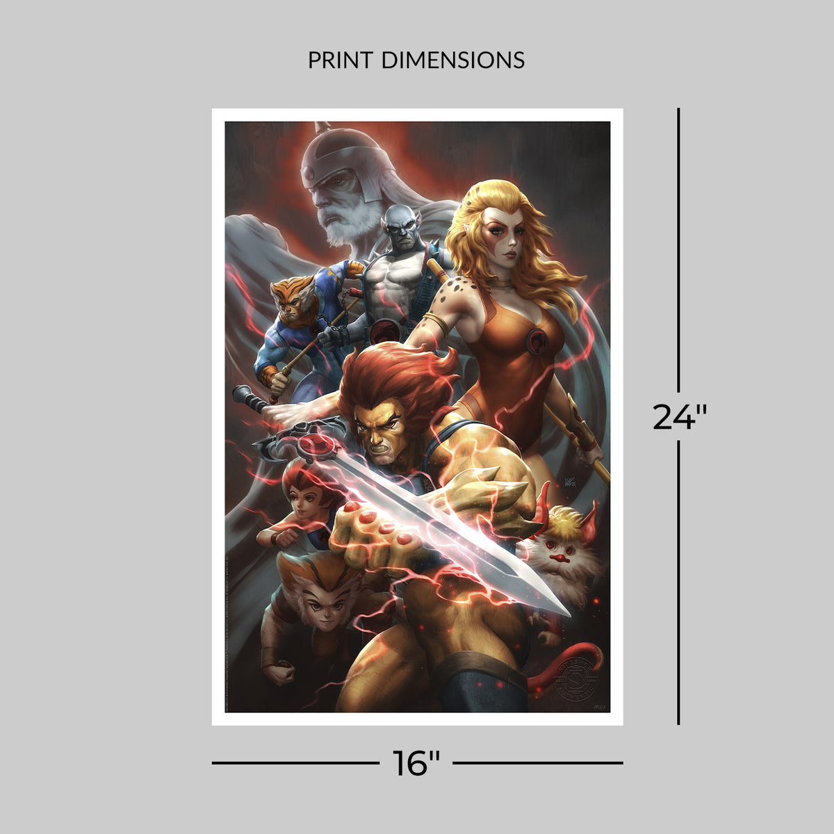 Thunder, Thunder, Thundercats! Lion-O Cheetara Art Print
