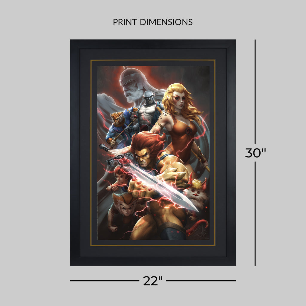 Thunder, Thunder, Thundercats! Lion-O Cheetara Art Print