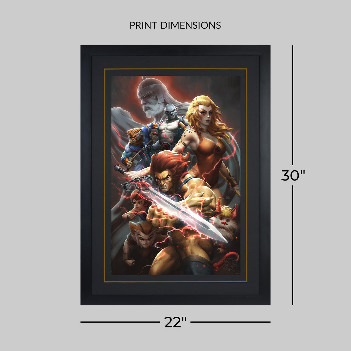 Thunder, Thunder, Thundercats! Lion-O Cheetara Art Print