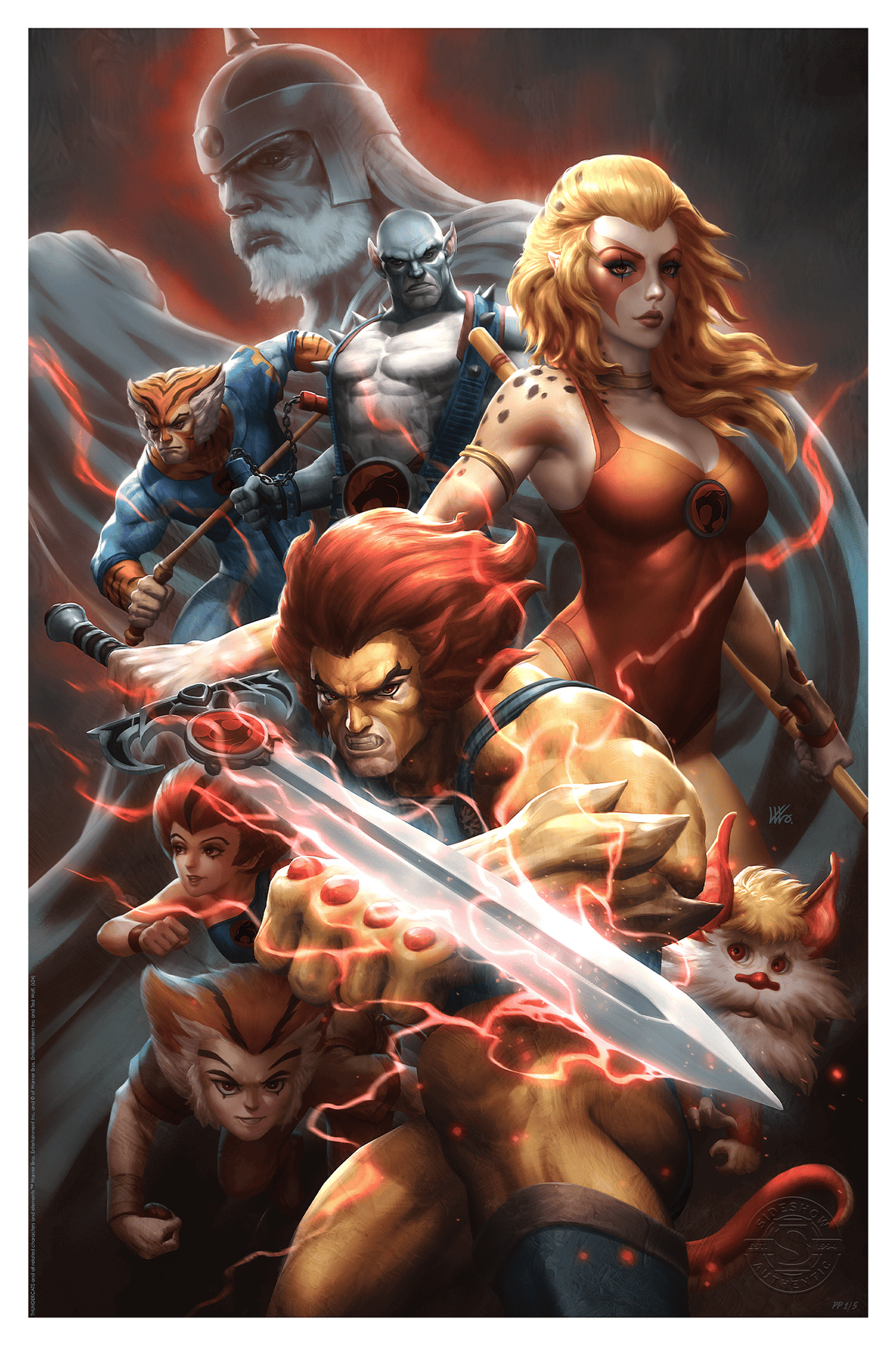 Thunder, Thunder, Thundercats! Lion-O Cheetara Art Print