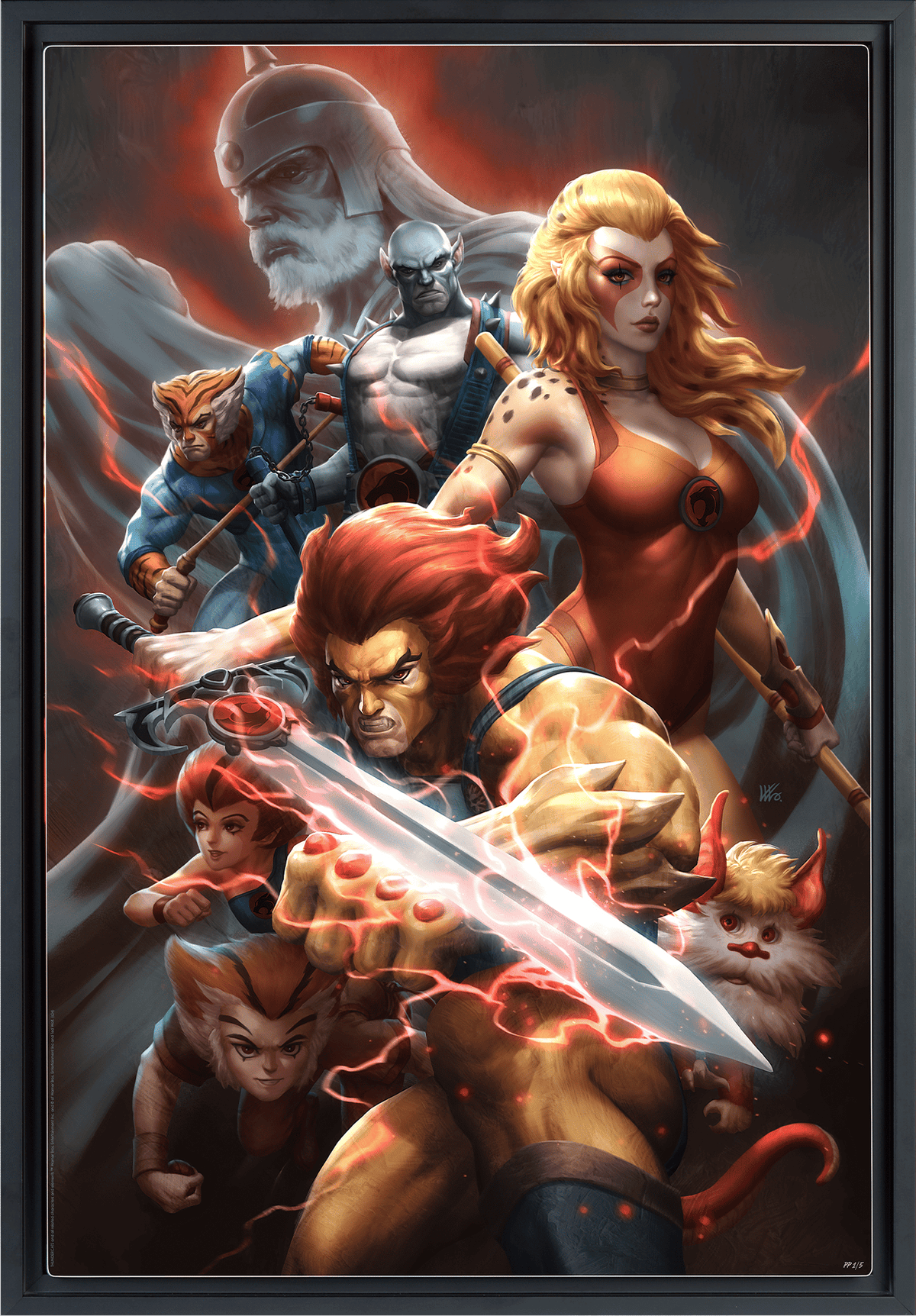 Thunder, Thunder, Thundercats! Lion-O Cheetara Art Print