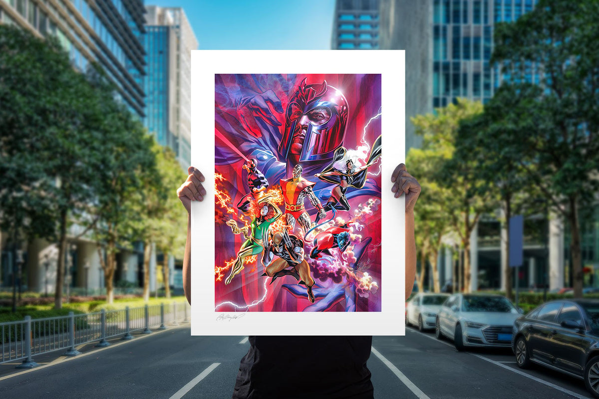 Trial of Magneto Marvel Art Print