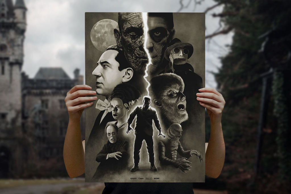 Universal Monsters - "Moonlight" Art Print