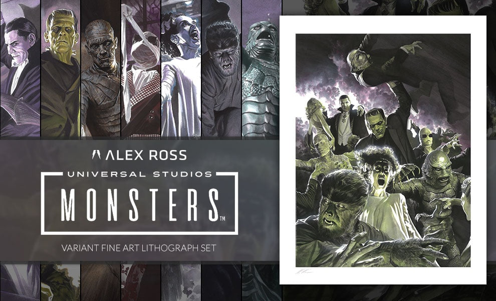 Universal Monsters Variant Set Art Print