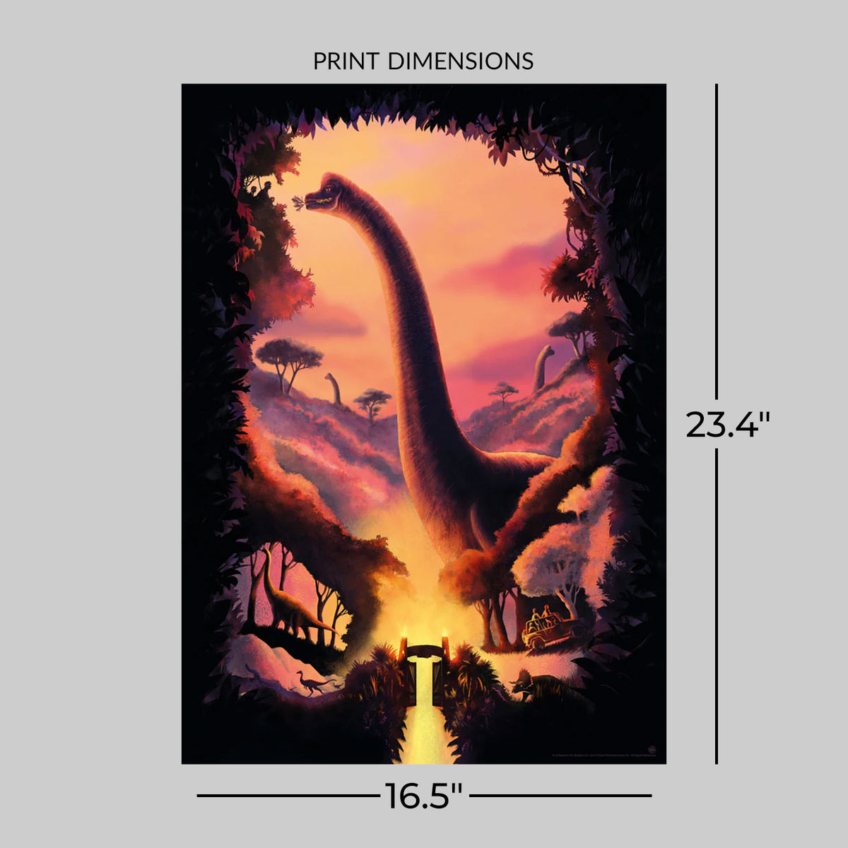 Jurassic Park - Brachiosaurus Art Print