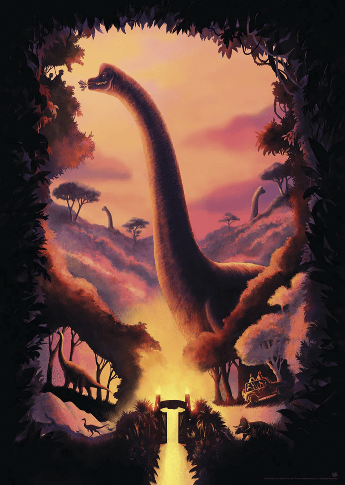 Jurassic Park - Brachiosaurus Art Print