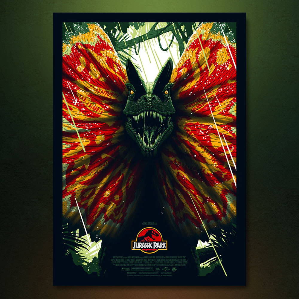 Jurassic Park - Dilophosaurus Movie Poster