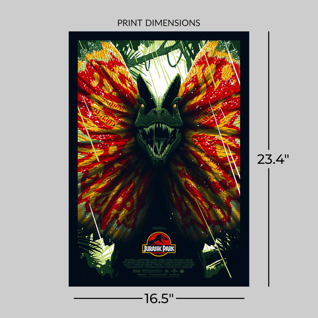 Jurassic Park - Dilophosaurus Movie Poster