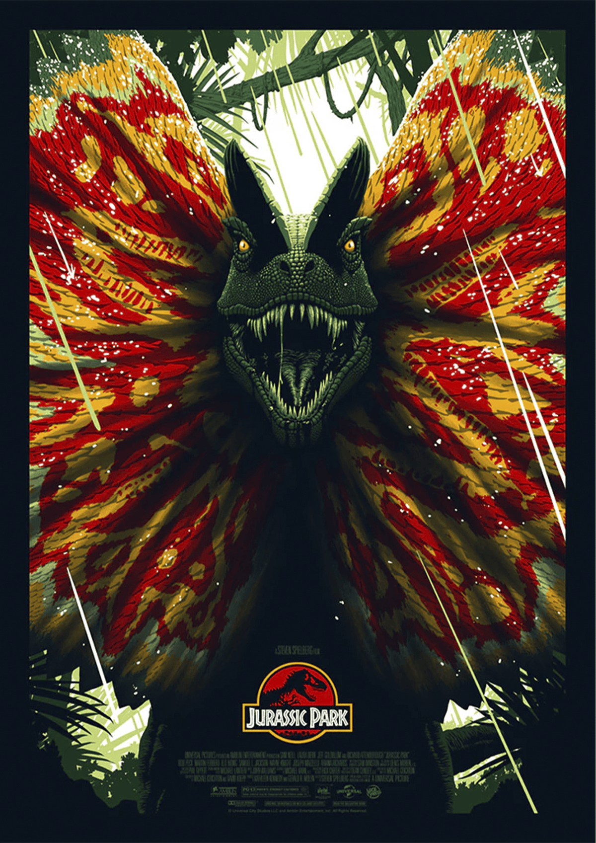 Jurassic Park - Dilophosaurus Movie Poster