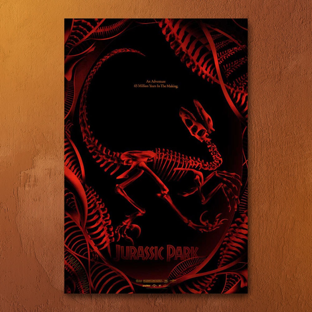 Jurassic Park Velociraptor Movie Poster