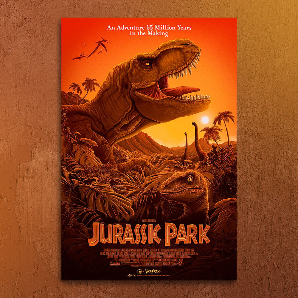 Jurassic Park T-Rex Movie Poster