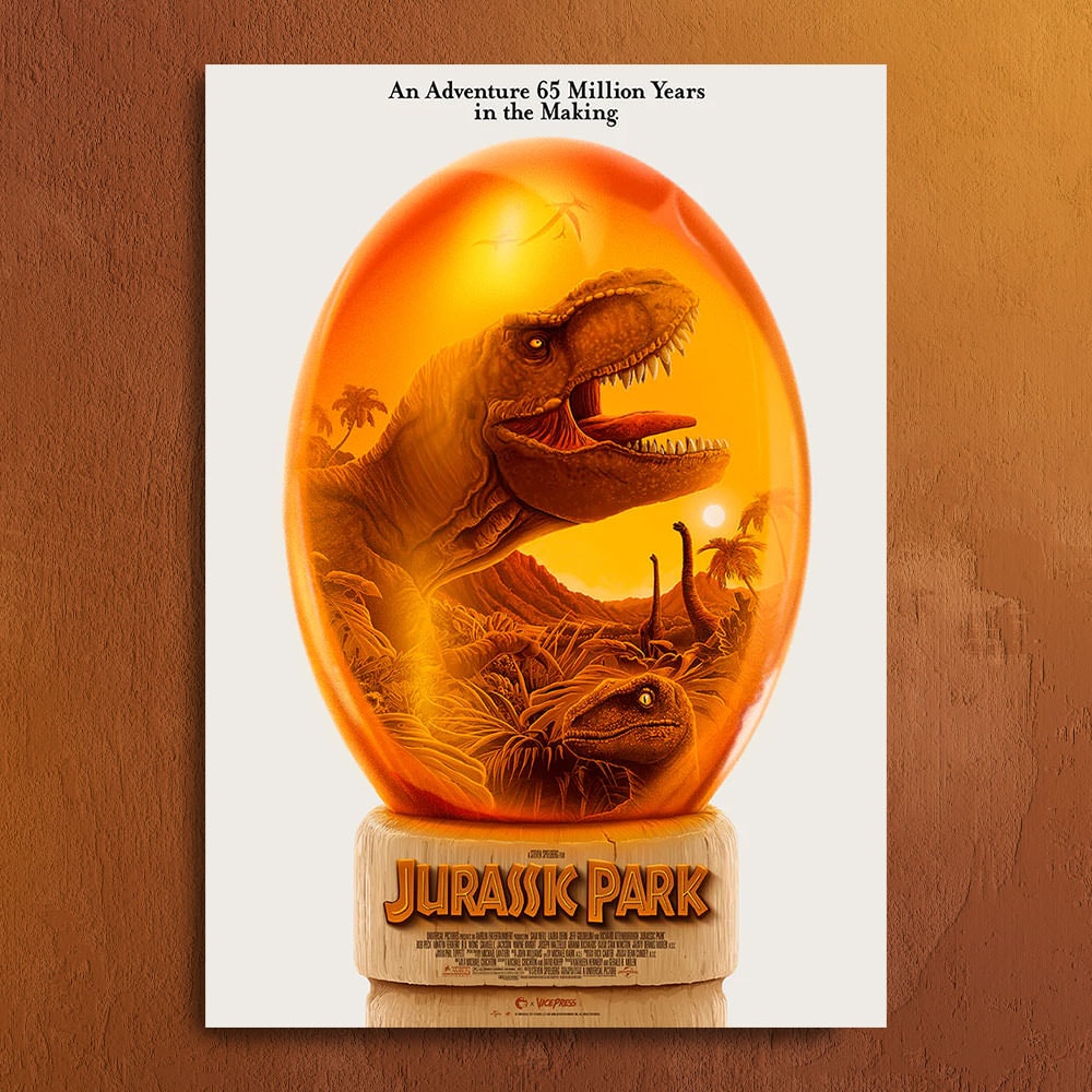Jurassic Park T-Rex Movie Poster