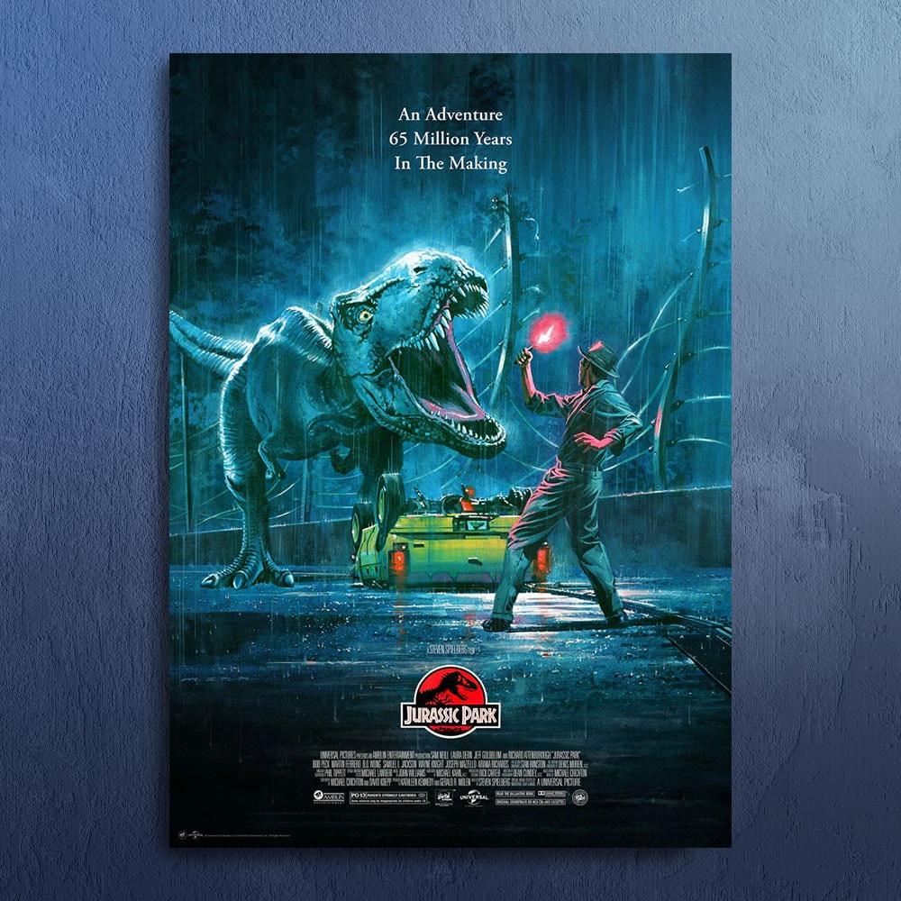 Jurassic Park T-Rex Movie Poster