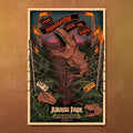 Jurassic Park T-Rex Velociraptor Movie Poster