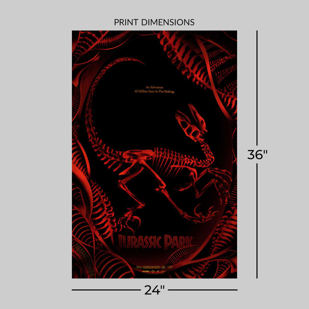 Jurassic Park Velociraptor Movie Poster