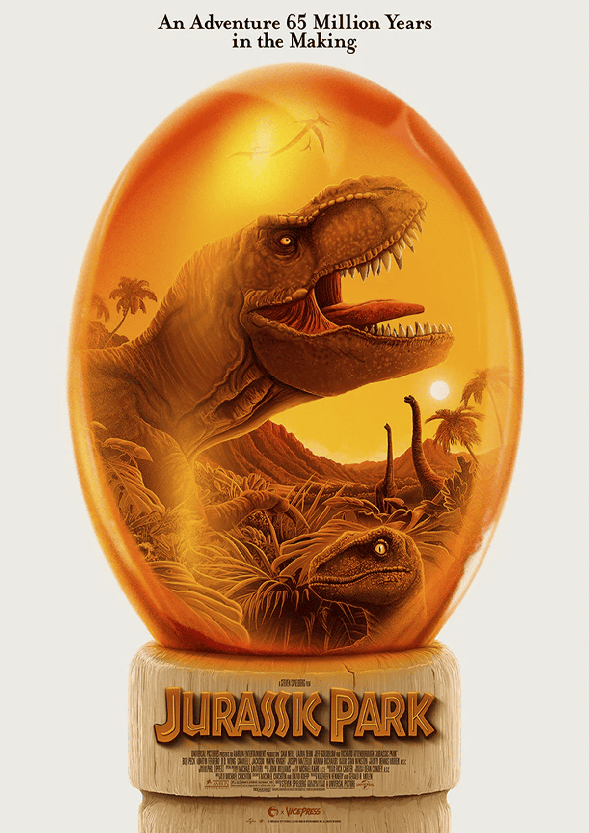 Jurassic Park T-Rex Movie Poster