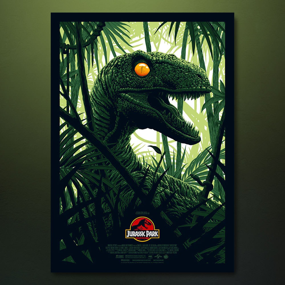 Jurassic Park - Velociraptor Movie Poster