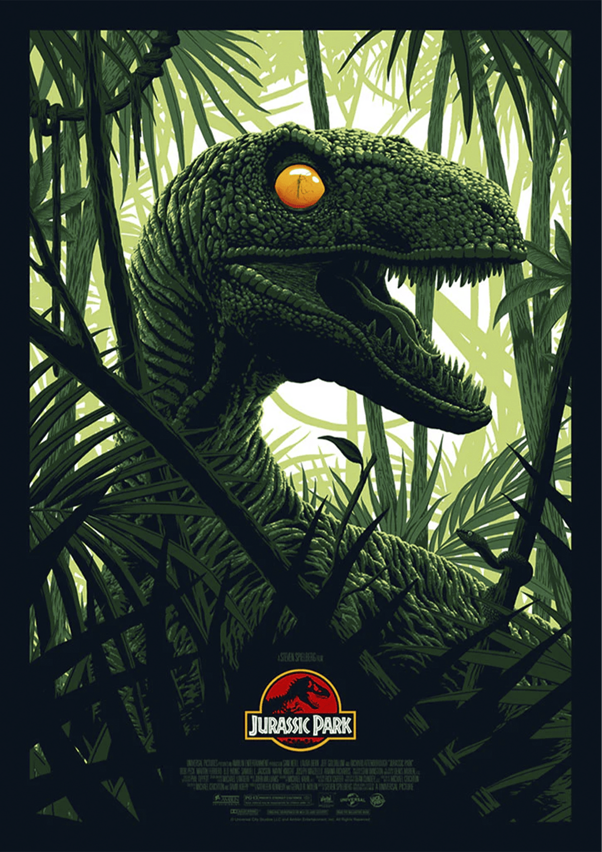 Jurassic Park - Velociraptor Movie Poster