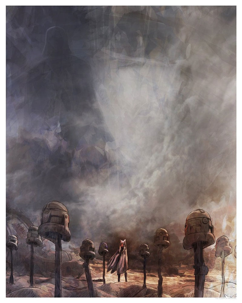 Victory and Death Star Wars Ahsoka Tano Art Print