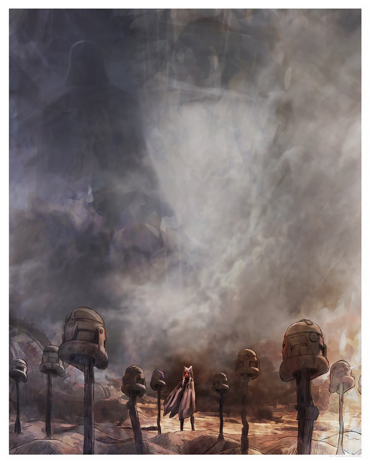 Victory and Death Star Wars Ahsoka Tano Art Print