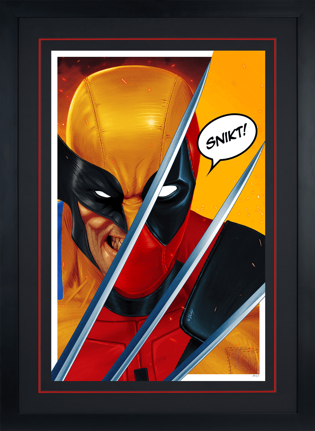 Wolverine vs Deadpool Marvel Deadpool Wolverine Art Print