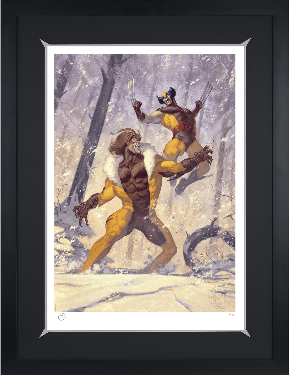 Wolverine vs Sabretooth Marvel Sabretooth Wolverine Art Print
